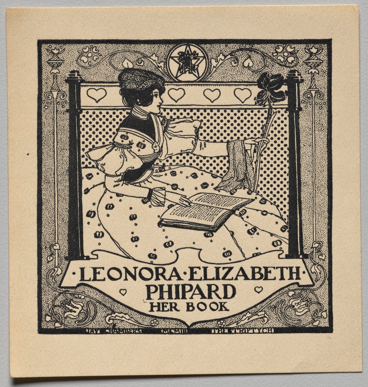 Könyvtábla: Leonora Elizabeth Phipard alkotó: Unknown artist