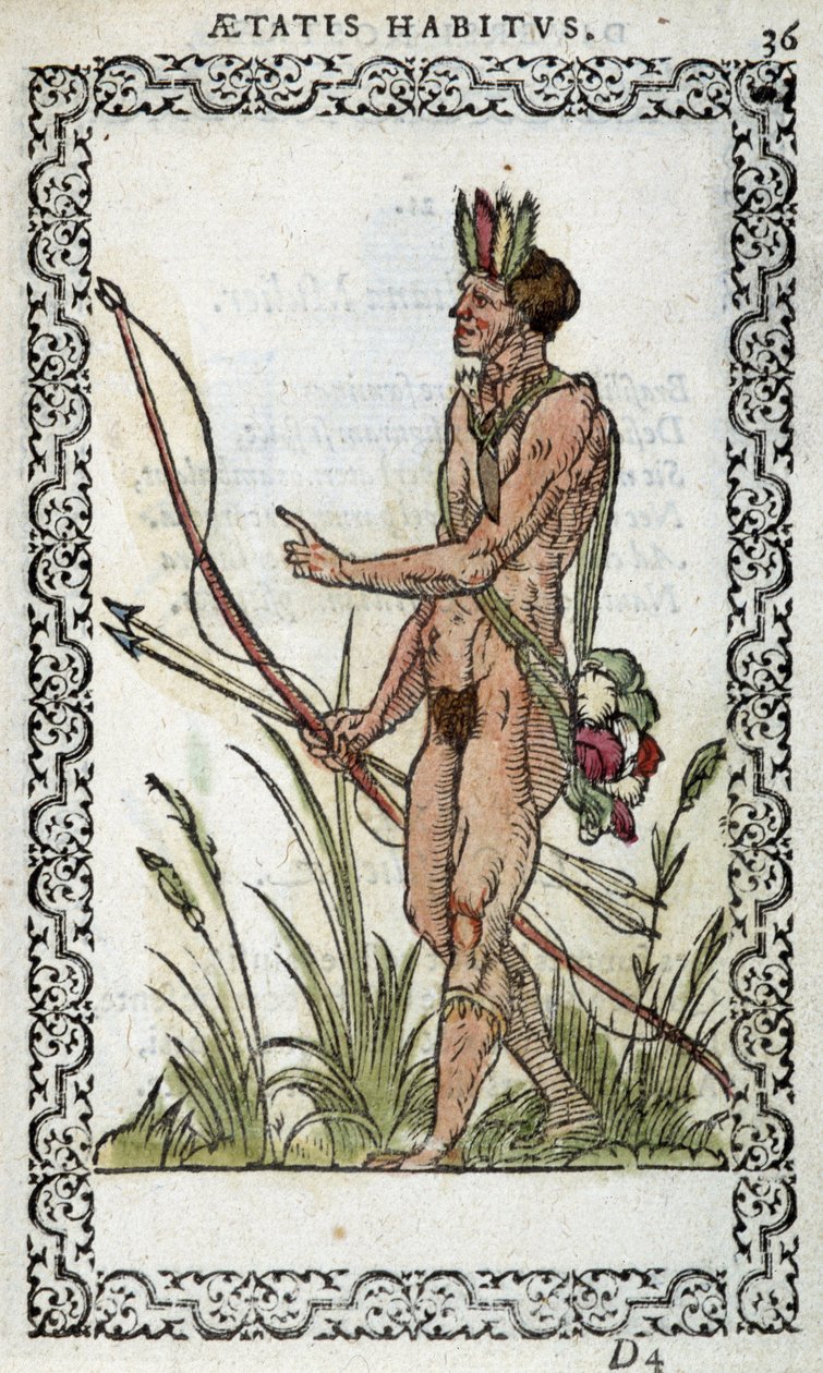 brazil a „Habits et effigies”-ben, Jean Sluperius 1572-ben alkotó: Unknown artist
