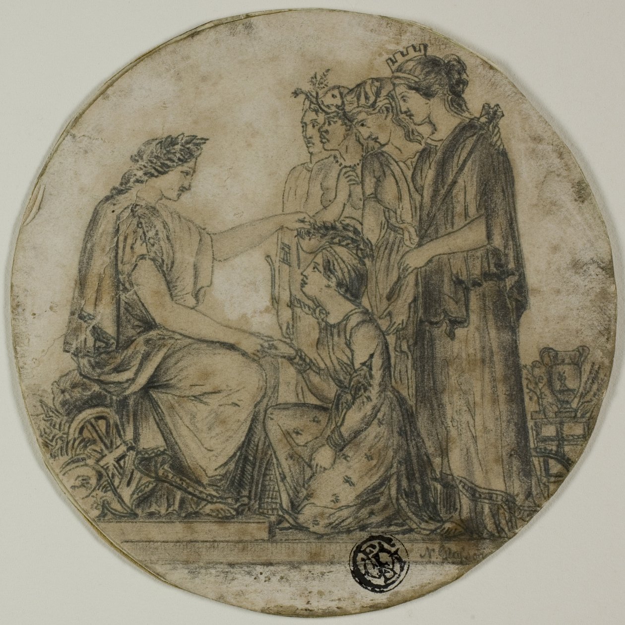Britannia polgári koronákat osztogat alkotó: Unknown artist