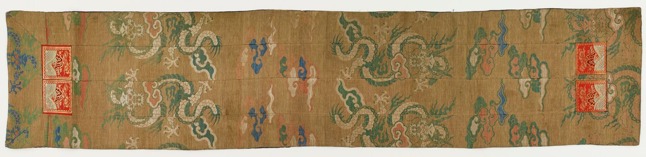 Brokát, selyem. Buddhista szerzetes stólája (ohi 被) alkotó: Unknown artist