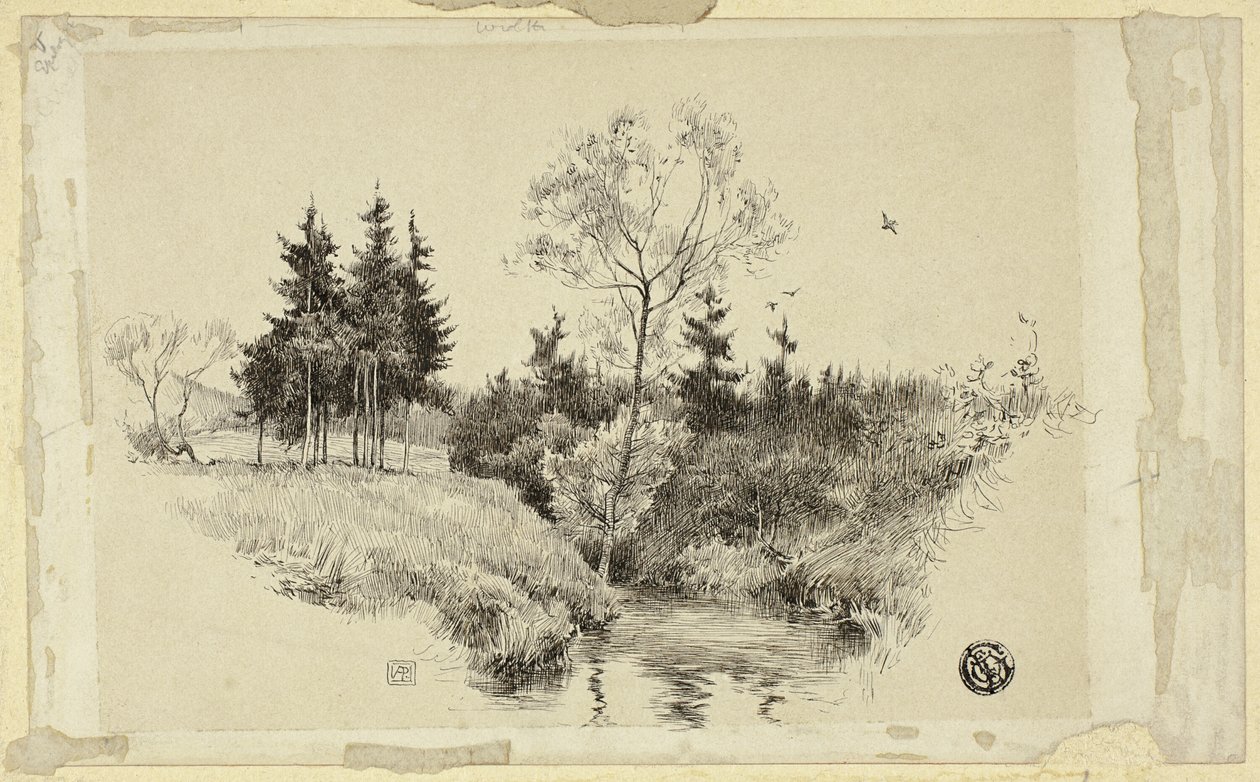Brook in Forest alkotó: Unknown artist