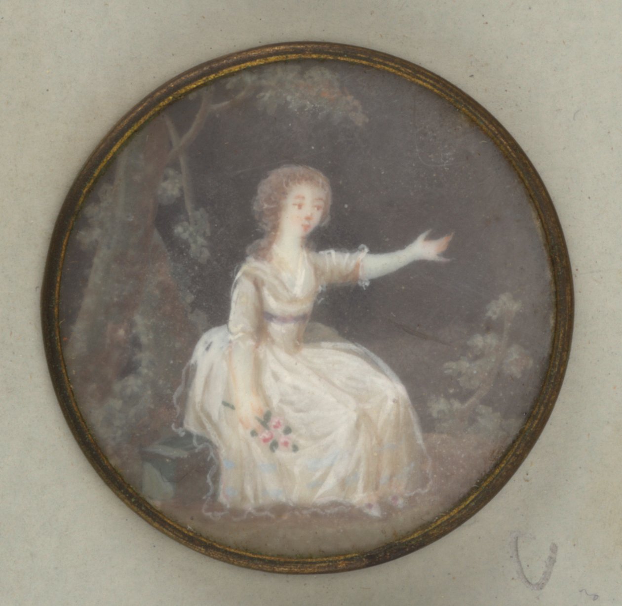 Festett hölgy gomb alkotó: Unknown artist