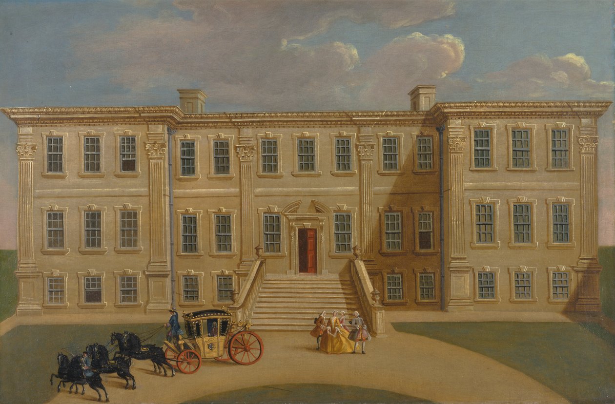 Calke Hall, Derbyshire, Sir Henry Harpur székhelye, Bt. alkotó: Unknown artist