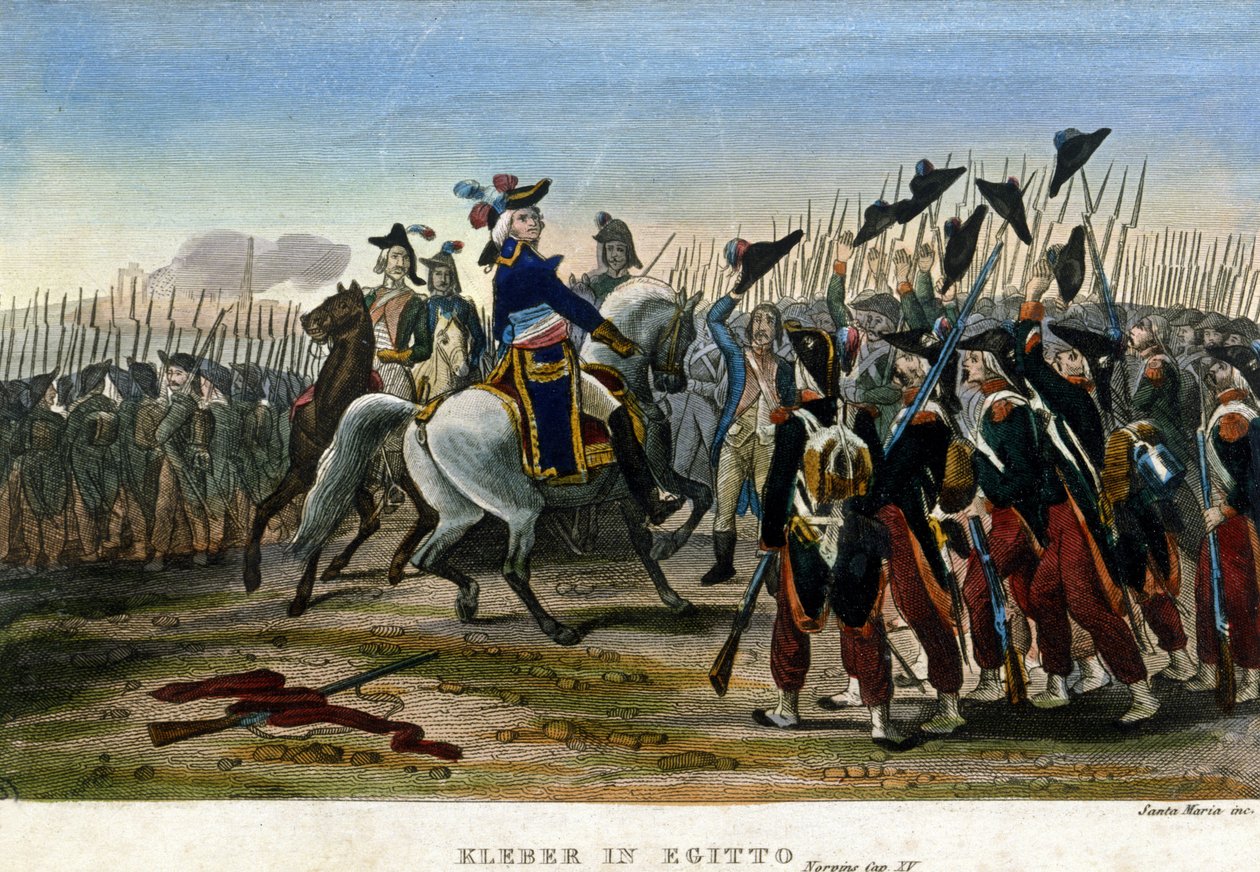 Egyiptom hadjárata (expedíciója) (1798-1801): Jean Baptiste Kleber tábornok (1753-1800) Egyiptomban. Bonaparte Napóleon 1799 augusztusában hagyta rá a hadsereg főparancsnoki posztját. alkotó: Unknown artist