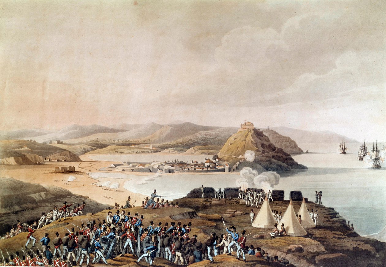 San Sebastian városának és fellegvárának elfoglalása Spanyolországban 1813 szeptemberében Párizs korszak litográfiája, Musee de l