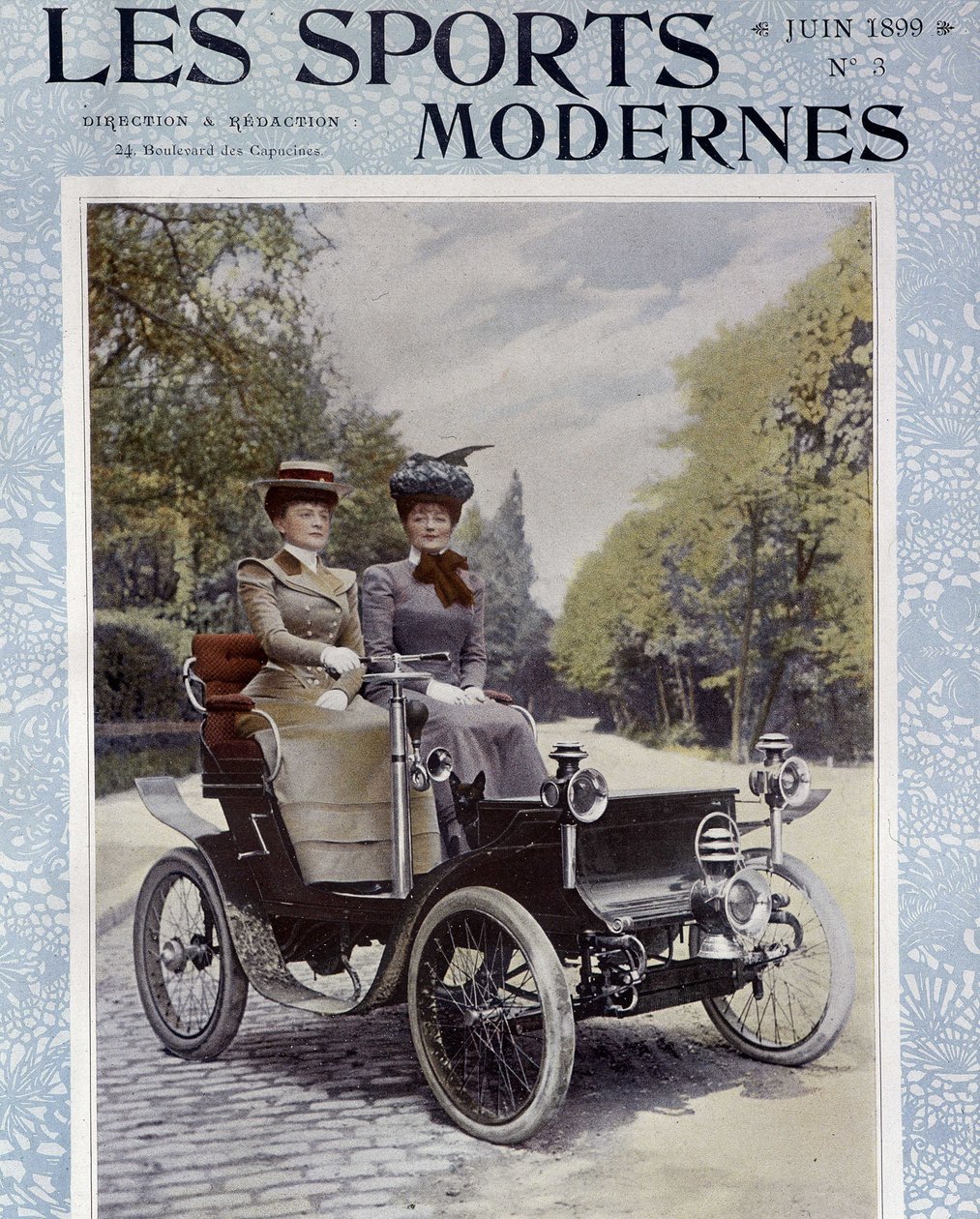 Car de Dion-Bouton – a „Les Sports Modernes”-ban, 1899. június. alkotó: Unknown artist