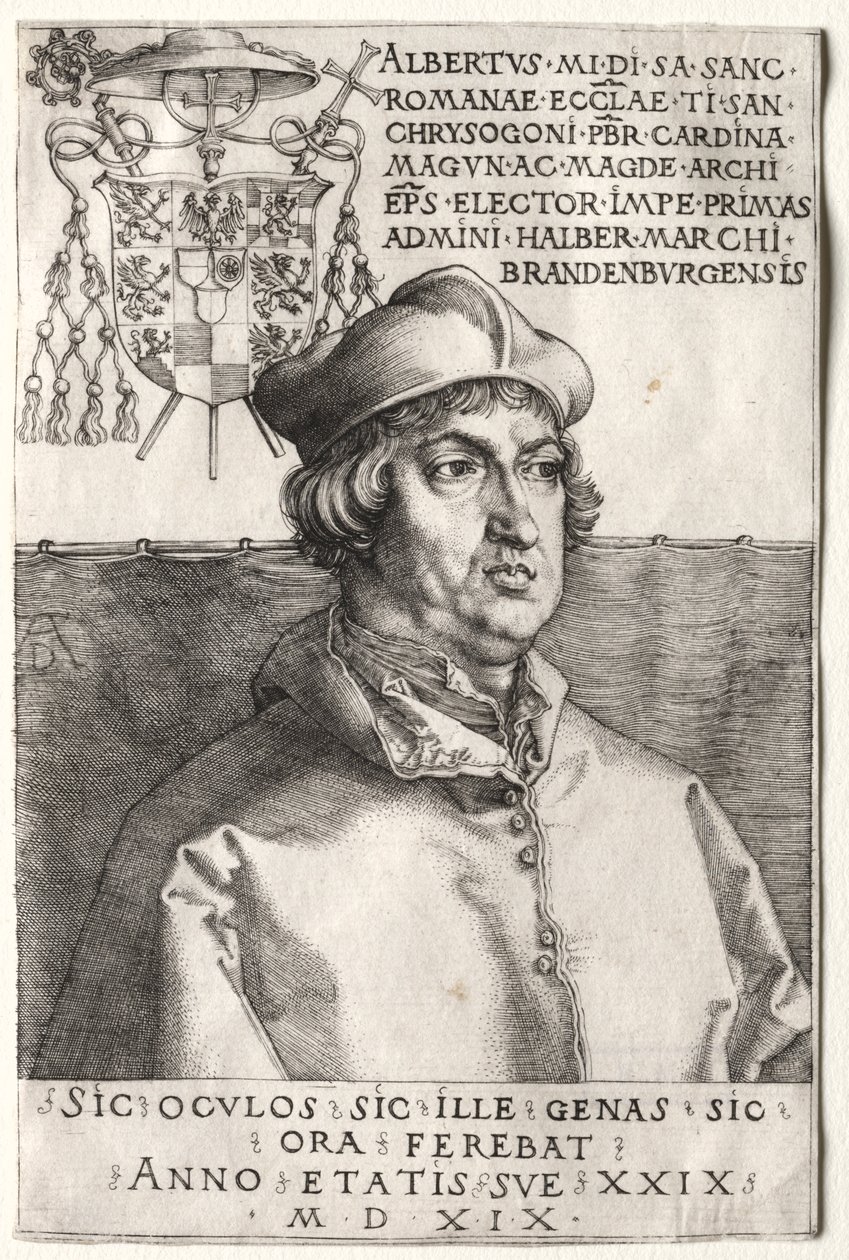 Brandenburgi Albrecht bíboros – A kis tányér alkotó: Unknown artist