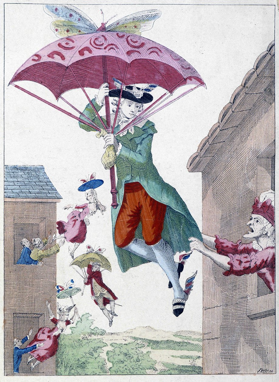 Rajzfilm az elrepülés gondolatáról alkotó: Unknown artist