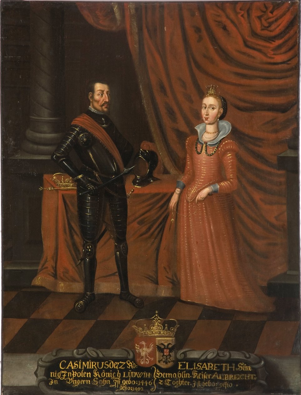 IV. Jagelló Kázmér, lengyel király és Habsburg Erzsébet – IV. Jagelló Kázmér alkotó: Unknown artist