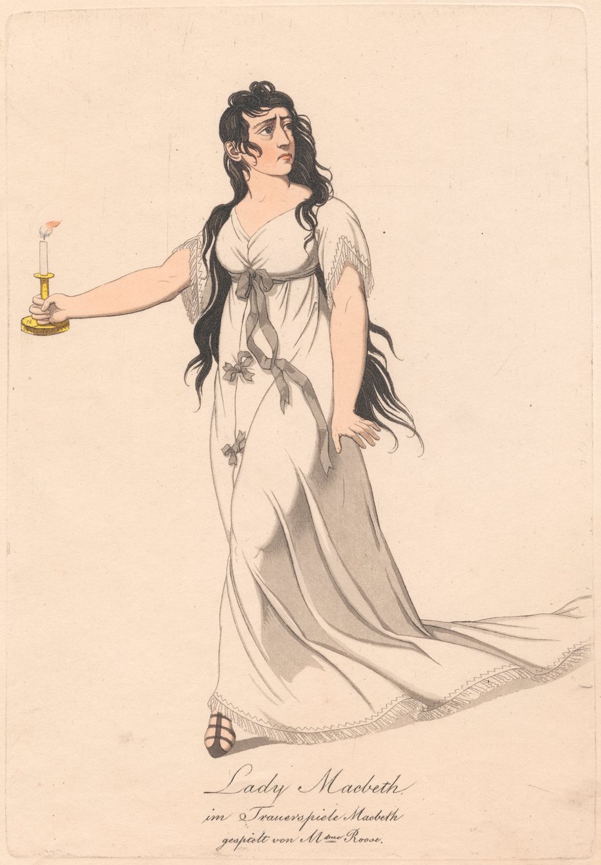 Karakterek egy német Macbeth-produkcióból (a hat rézkarc egyike) alkotó: Unknown artist