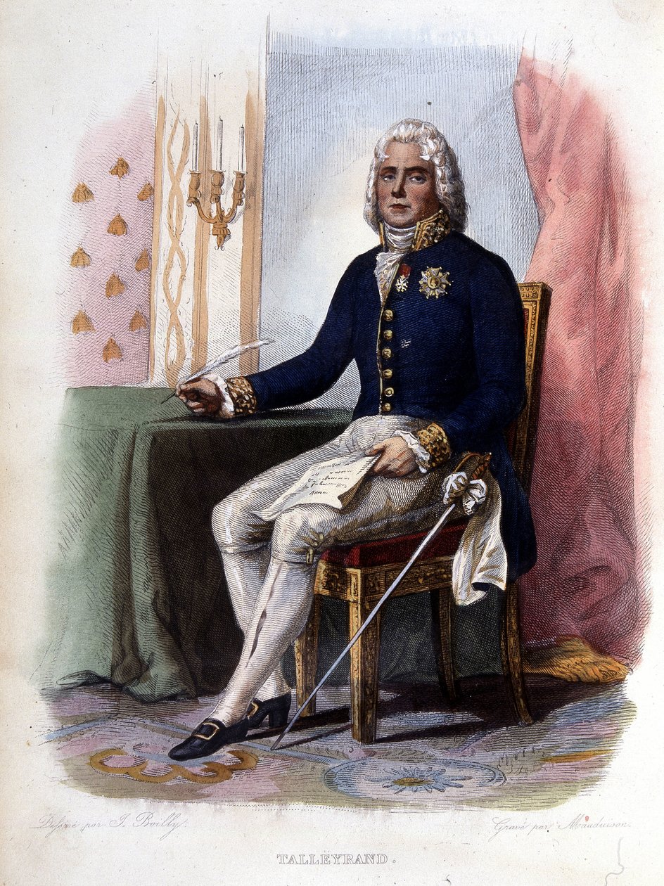 Charles Maurice de Talleyrand Périgord (1754-1838), francia politikus. - „A francia Plutarch”, Ed. Mennechet, Párizs alkotó: Unknown artist