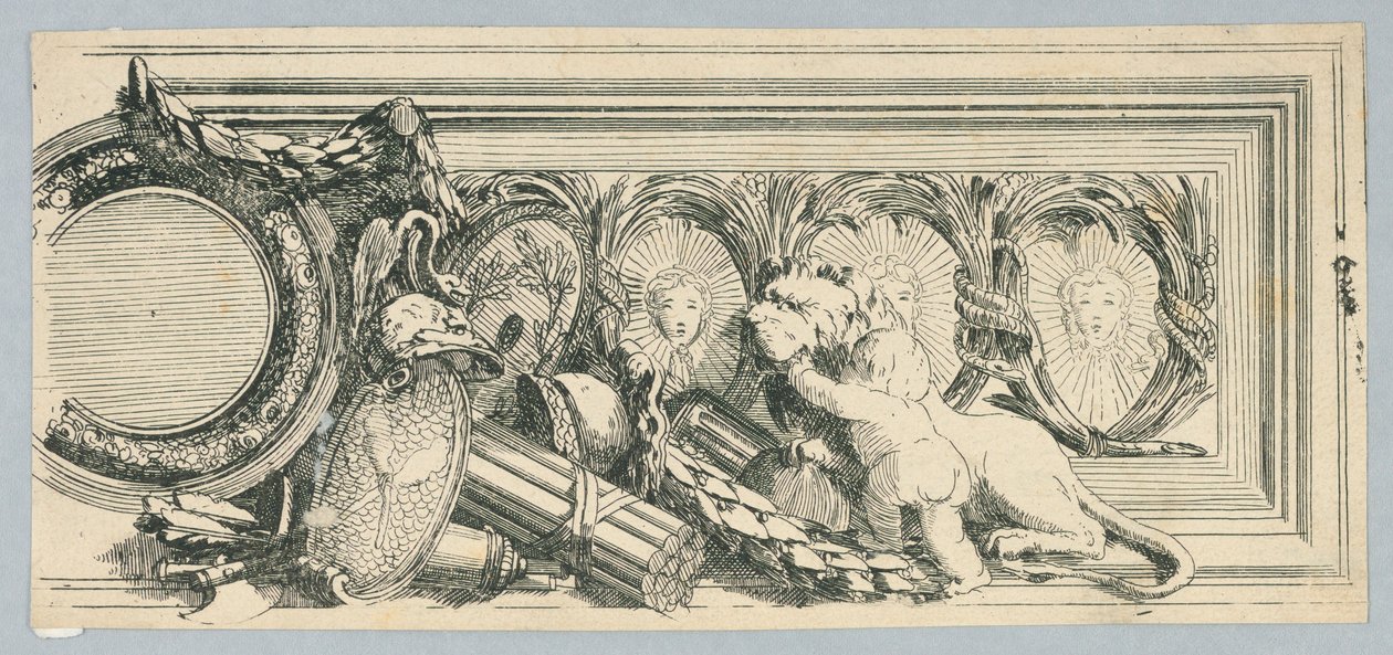 Gyermek frízzel alkotó: Unknown artist