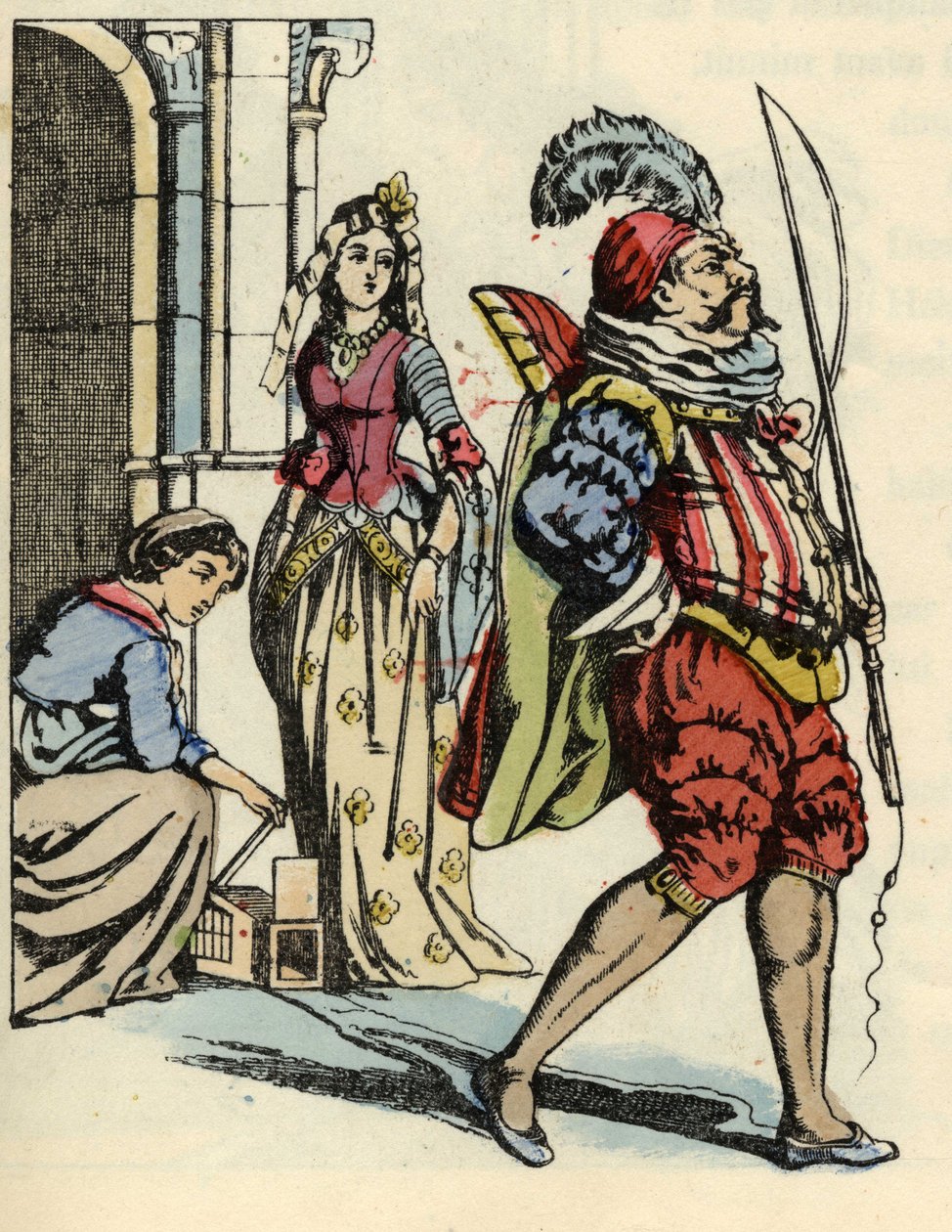 Hamupipőke megszabadítja az egereket, akik lovakként, és egy patkányt mint edzőt. Illusztráció Charles Perrault „Hamupipőke vagy La petite slipper de verre” című meséjéről alkotó: Unknown artist