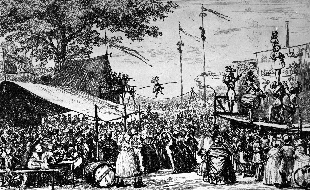 Cirkusz: sétáló - „” Államszüneti napok, július”, Trimolet, a „” Képregényes almanachban”” alkotó: Unknown artist