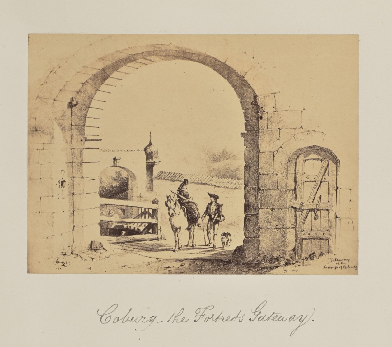 Coburg - az erőd kapuja. alkotó: Unknown artist