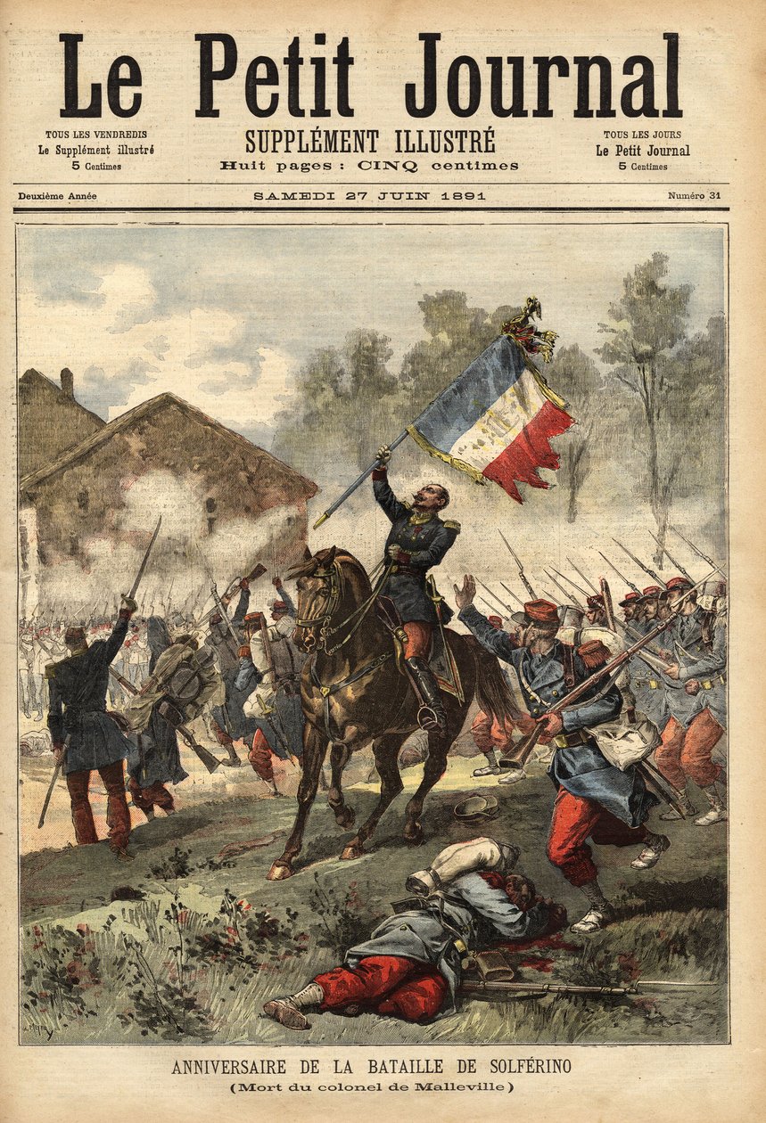 A solferinói csata megemlékezése június 24-én alkotó: Unknown artist