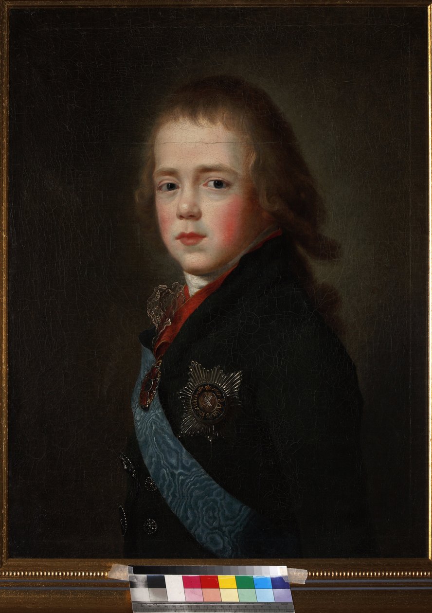Constantin Pavlovitch, grand-duc de Russie ou Constantin Pavlovitch Romano – Konstantin Pavlovics orosz nagyherceg (1779-1831) gyermekkori portréja, Anonymous. Olajfestmény alkotó: Unknown artist