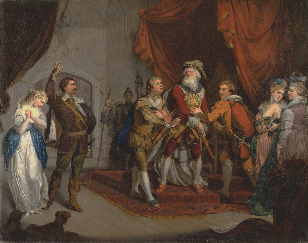 Cordelia, Kent grófja által bajnok Shakespeare „Lear király” című művéből, én, i alkotó: Unknown artist