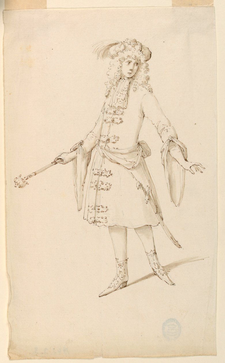 Jelmeztervezés: Nemes, király vagy herceg baletthez alkotó: Unknown artist
