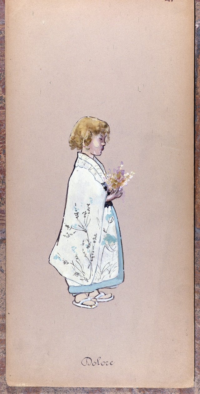 Il Bambino (Il Dolore) jelmeze Giacomo Puccini Pillangókisasszony című művének megalkotásához 1904-ben.A milánói Museo della Scala gyűjteménye. alkotó: Unknown artist