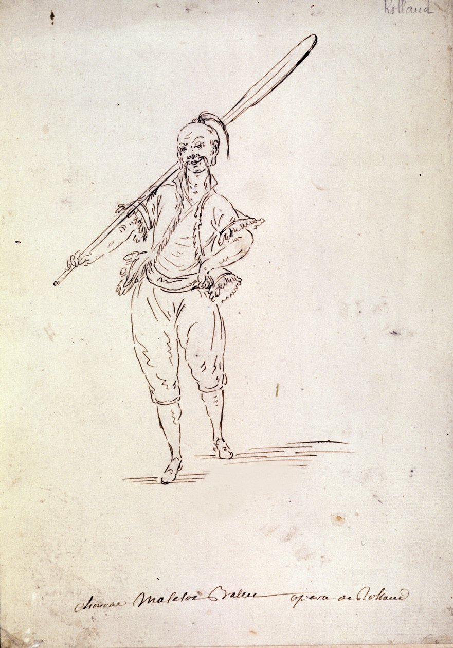 Jelmez Roland karakteréhez Niccolo Vito Piccinni (vagy Piccini) (1728-1800) zeneszerző azonos című operájában Jean Francois Marmontel (1778) librettója nyomán. 18. század végi rajz alkotó: Unknown artist