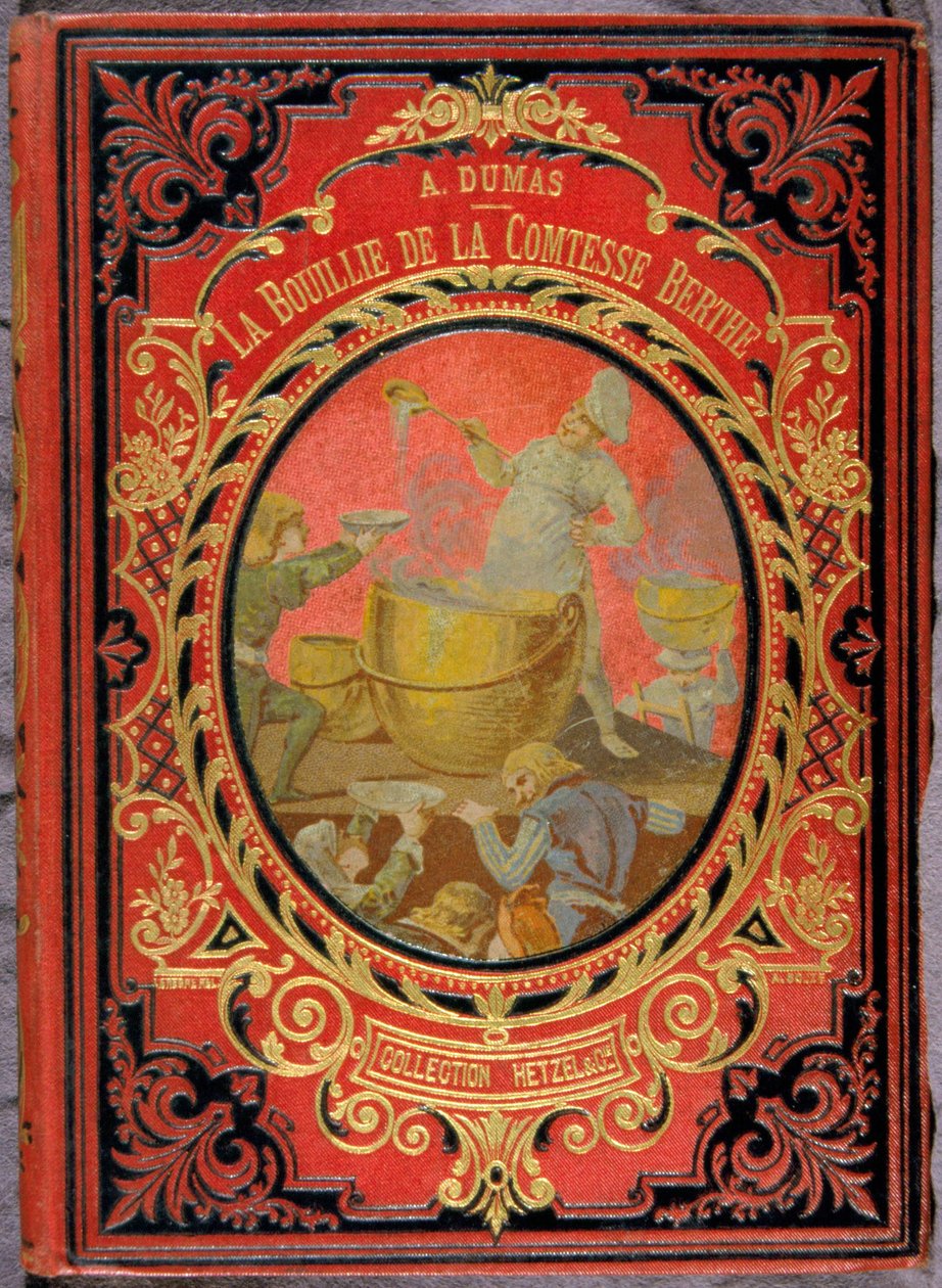 Alexandre Dumas „” La Bouille de la Comtesse Berthe”” című könyvének borítója, Hetzel gyűjtemény. alkotó: Unknown artist