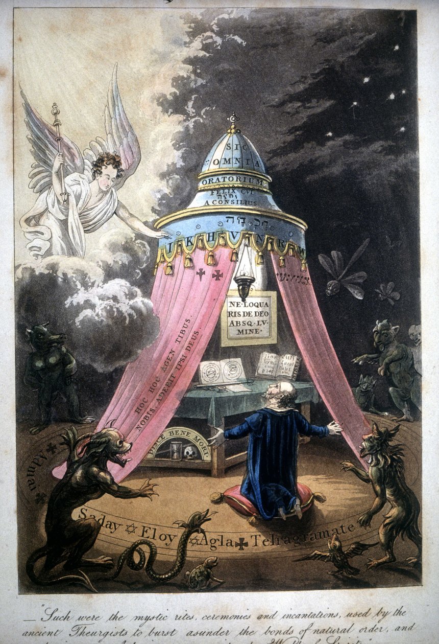 Varázsszertartás. 1825. könyve. Bibl. Morando, Milánó. alkotó: Unknown artist
