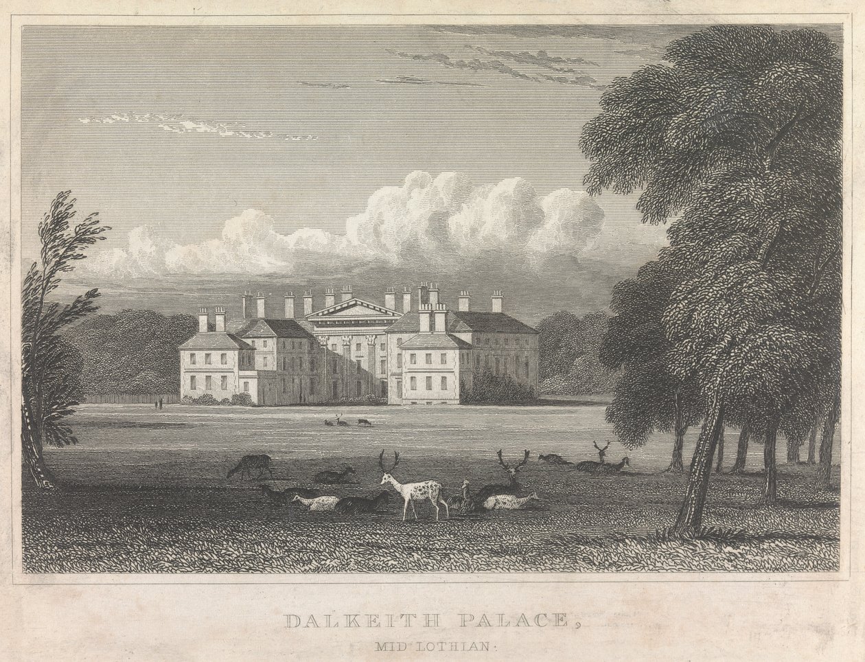 Dalkeith-palota, Midlothian; 86. oldal (Első kötet) alkotó: Unknown artist