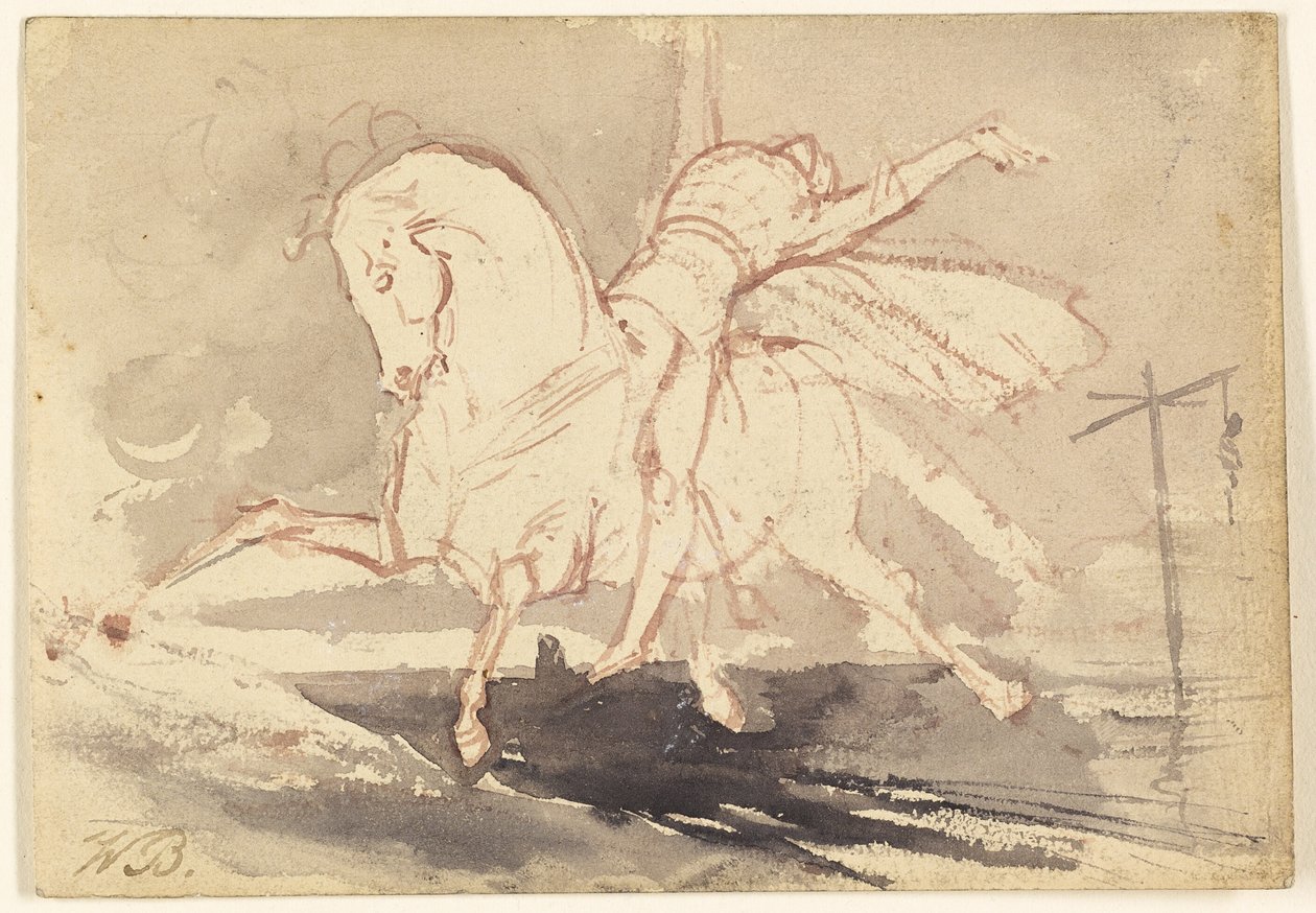 Halál fehér lovon alkotó: Unknown artist