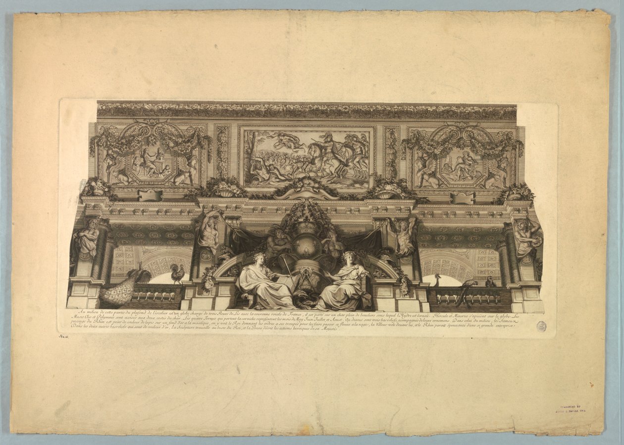 Lebrun és Mignard dekorációi a Versailles-i palotában alkotó: Unknown artist