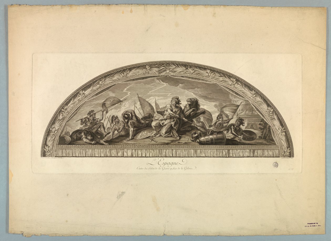 Lebrun és Mignard dekorációi a Versailles-i palotában alkotó: Unknown artist