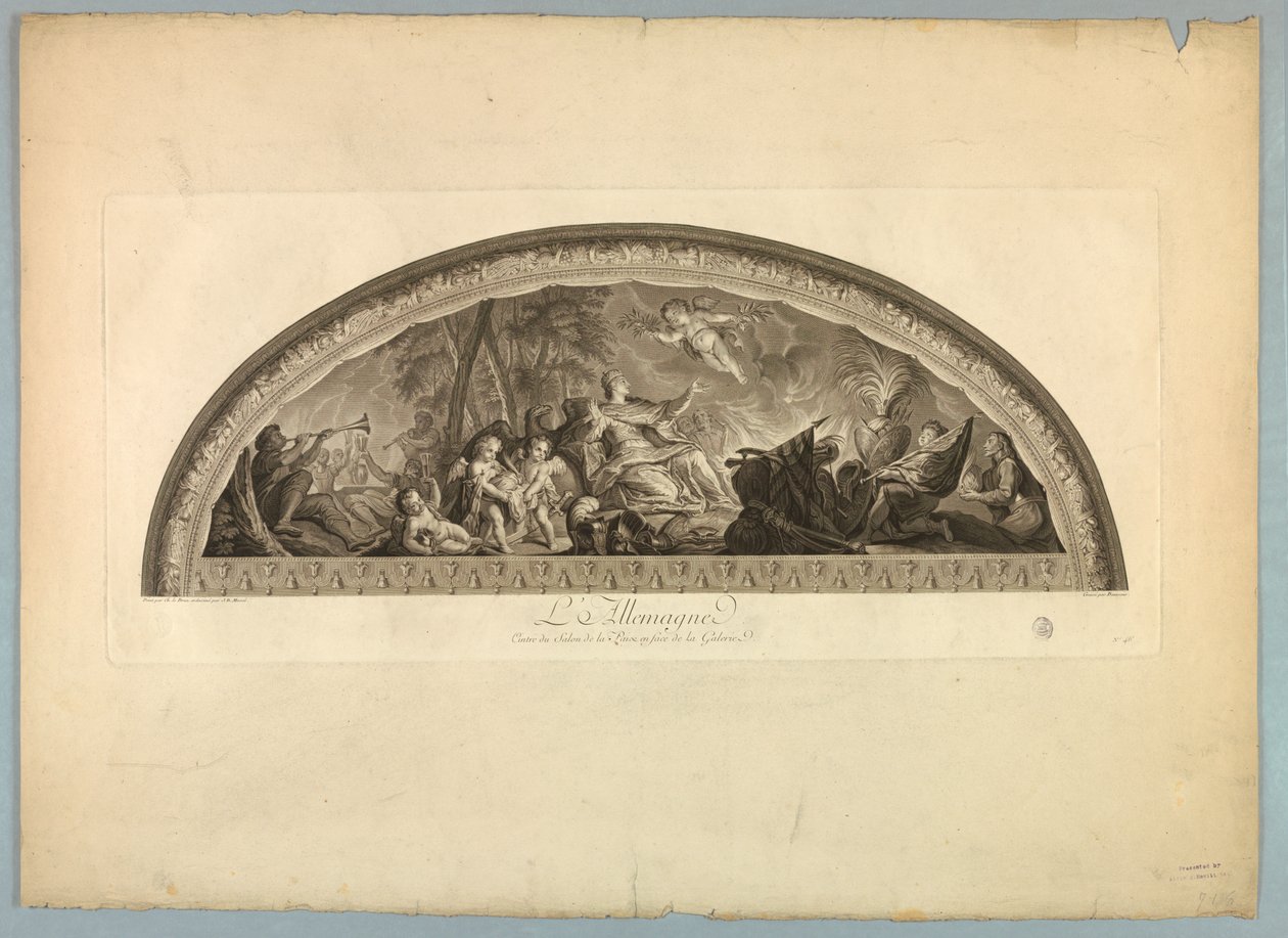 Lebrun és Mignard dekorációi a Versailles-i palotában alkotó: Unknown artist
