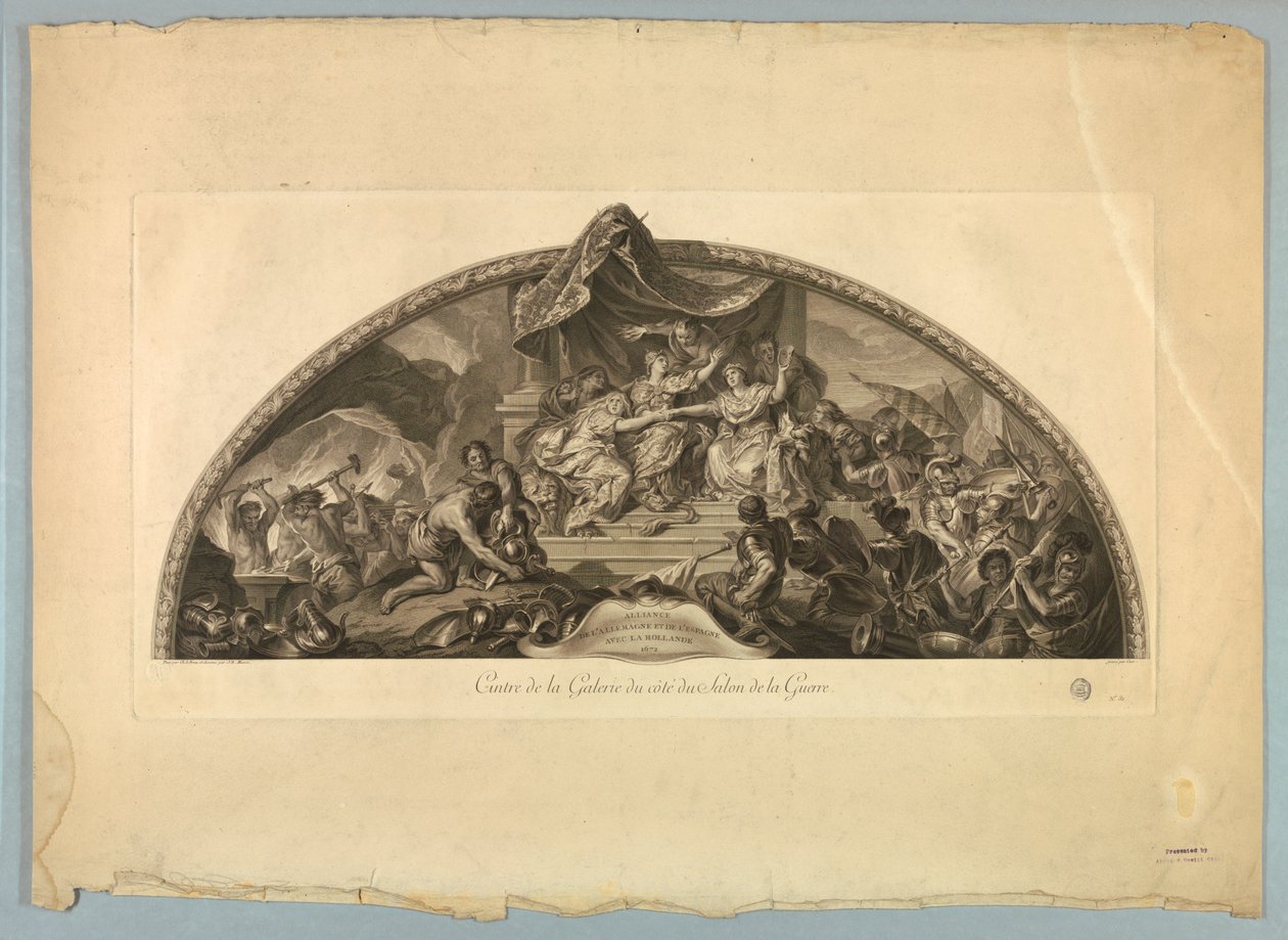 Lebrun és Mignard dekorációi a Versailles-i palotában alkotó: Unknown artist