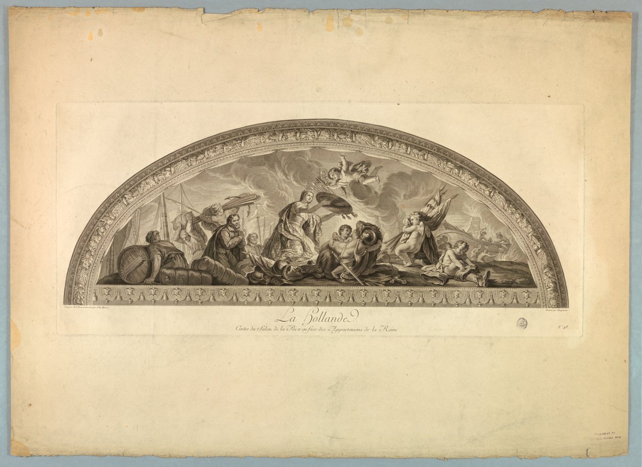 Lebrun és Mignard dekorációi a Versailles-i palotában alkotó: Unknown artist