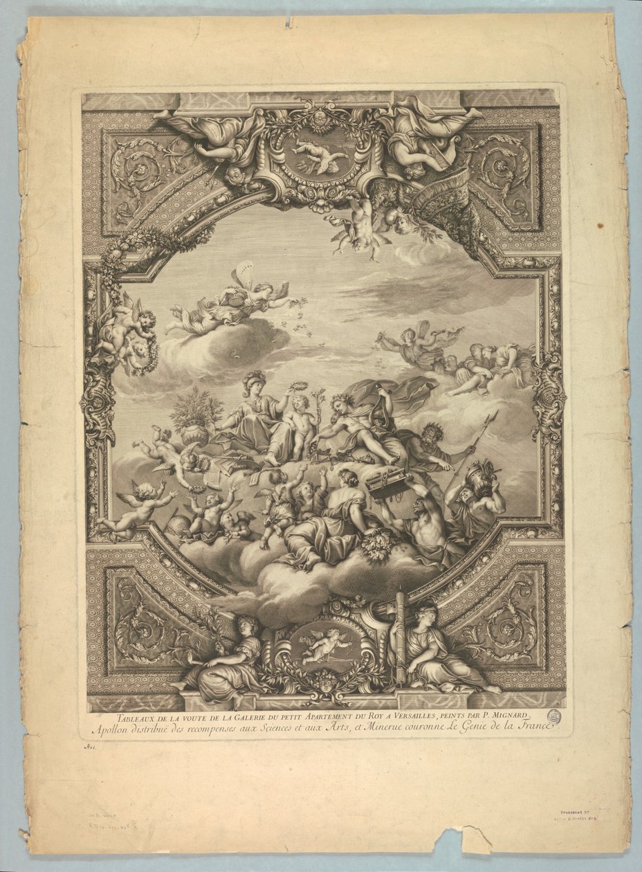 Lebrun és Mignard dekorációi a Versailles-i palotában alkotó: Unknown artist