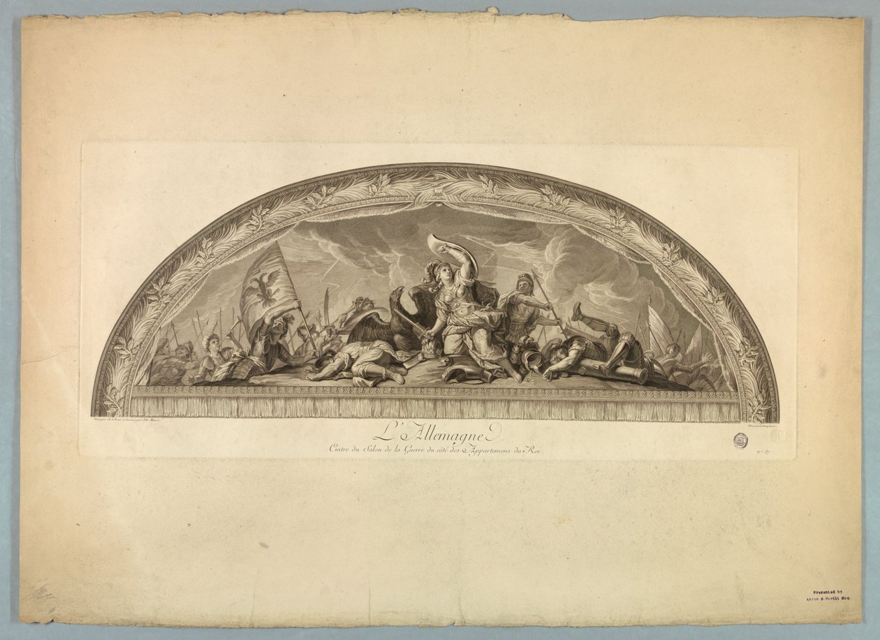 Lebrun és Mignard dekorációi a Versailles-i palotában alkotó: Unknown artist
