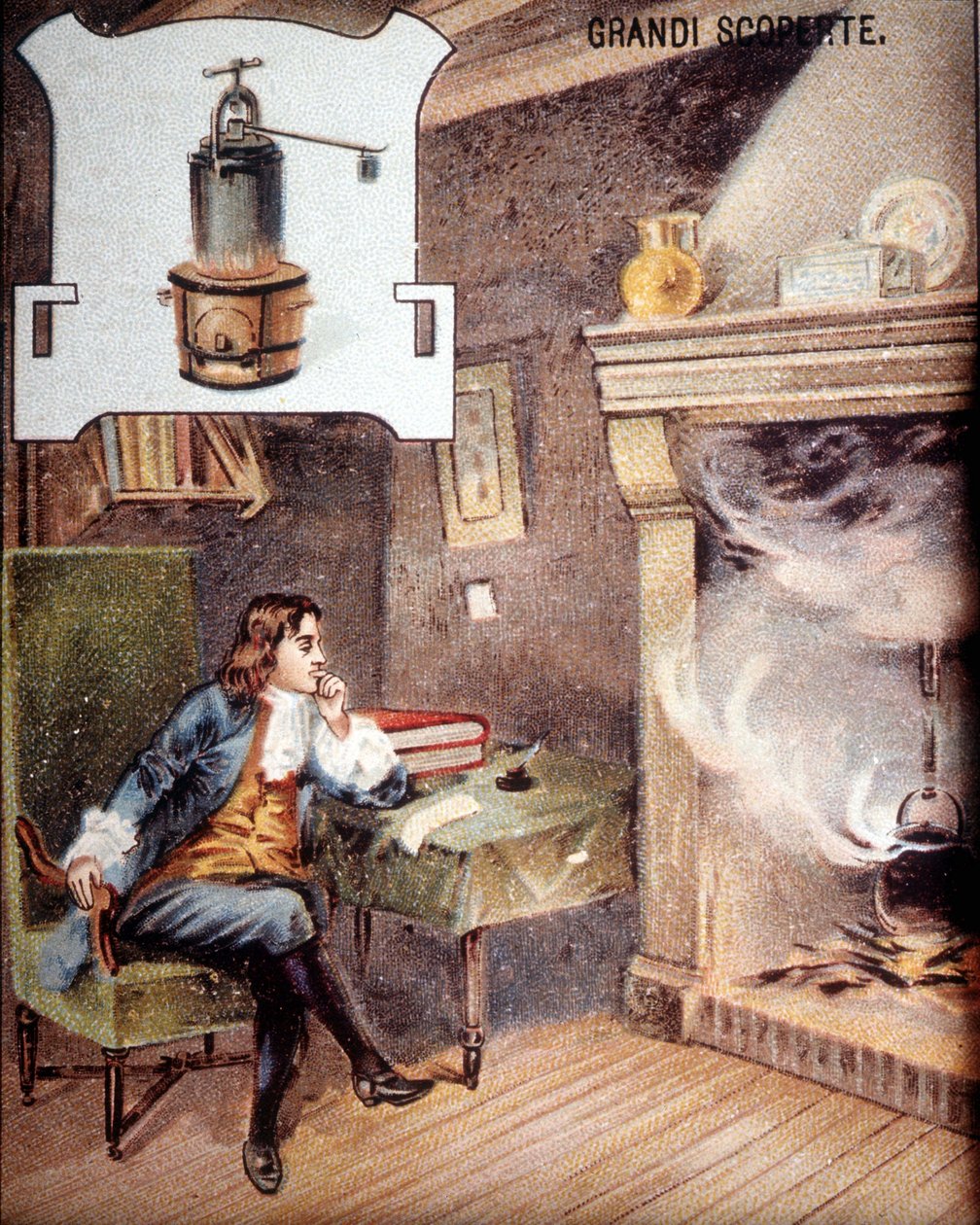 Denis Papin (1647-1714) feltalálja az edényt. (a perc cocote őse) 19. századi kromolitográfia. alkotó: Unknown artist