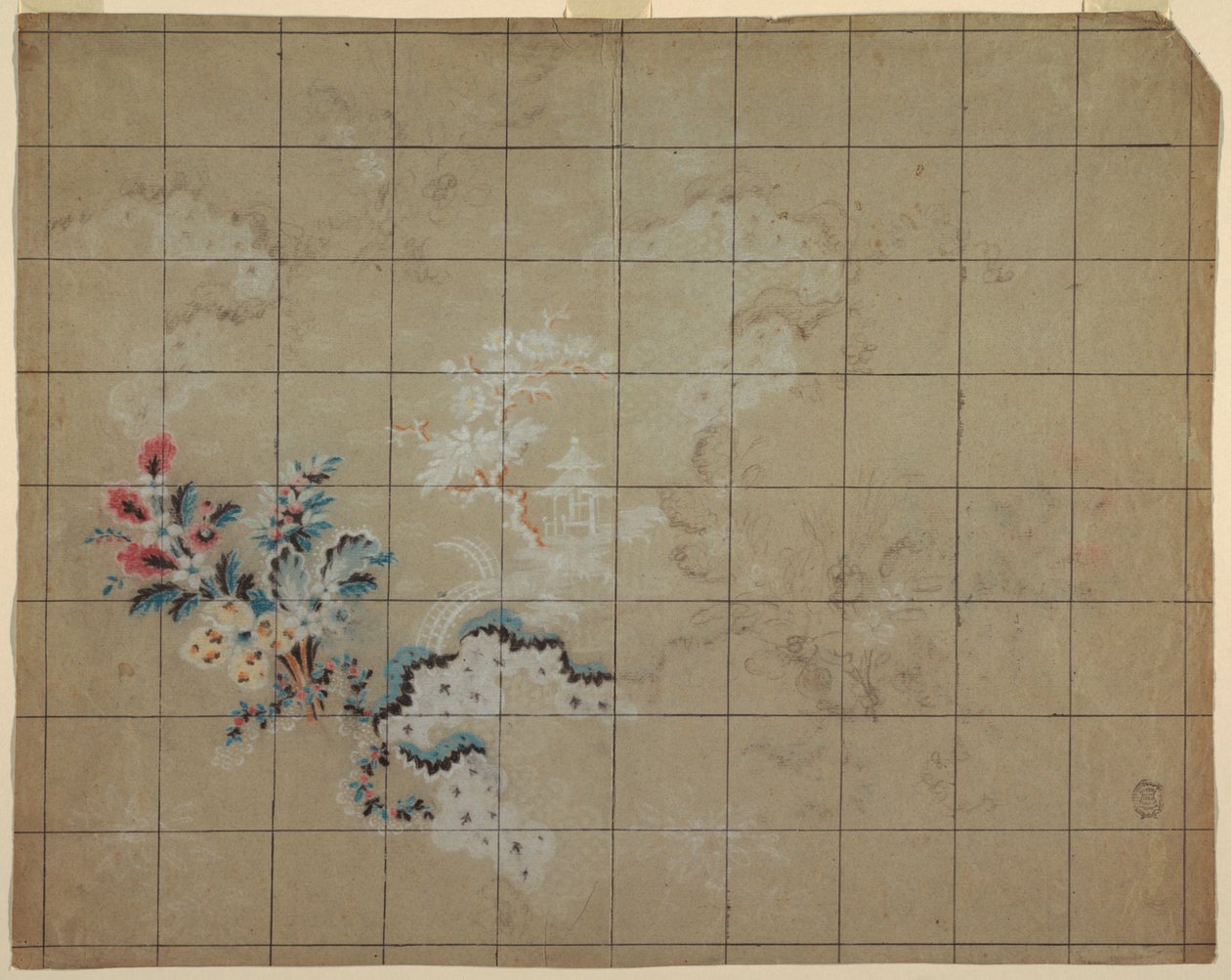 Design for Silk Brocade alkotó: Unknown artist