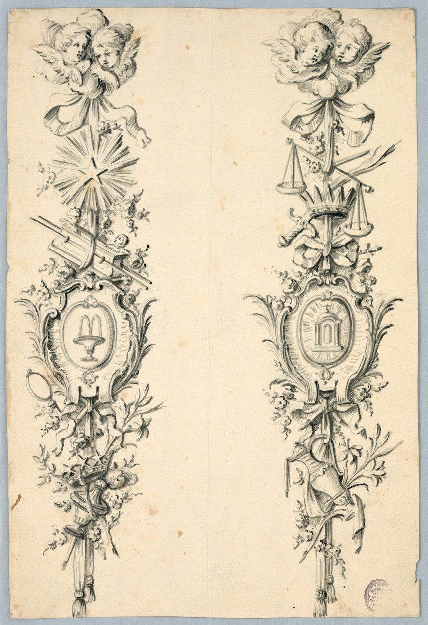 Tervezés két, a Szűzre utaló trófeához alkotó: Unknown artist