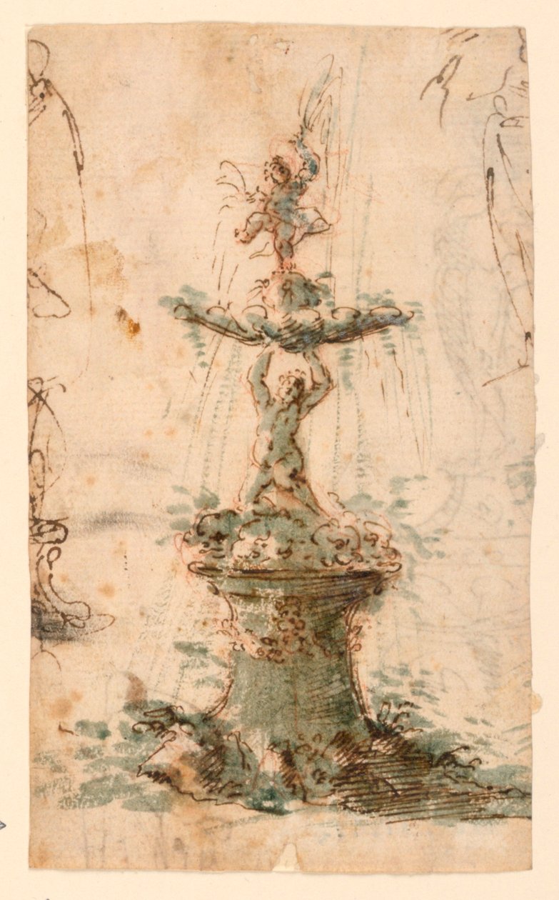 Tervezés egy szökőkúthoz alkotó: Unknown artist