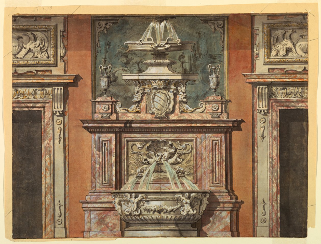 Teremfal tervezése alkotó: Unknown artist