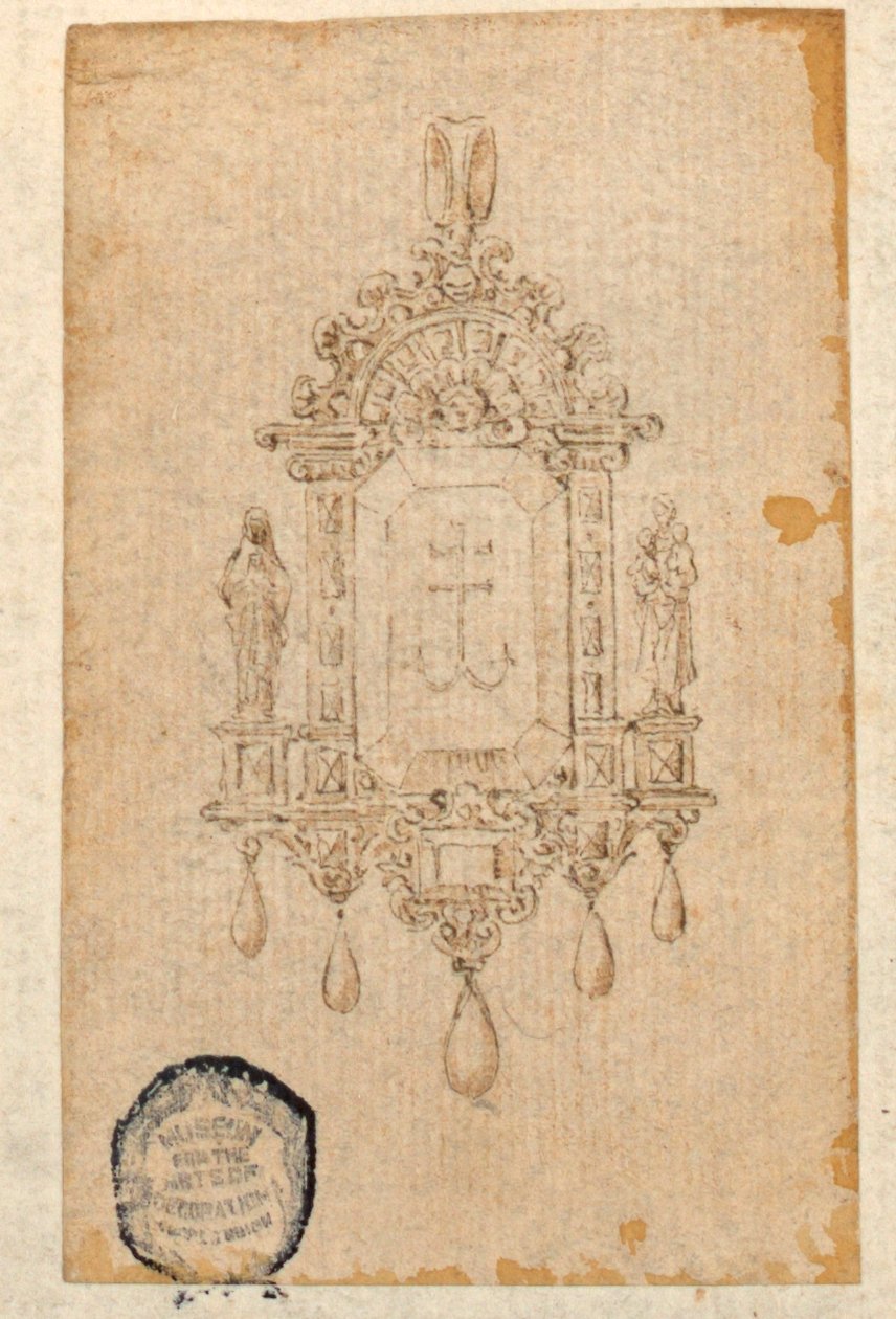 Függő formájú medál tervezése alkotó: Unknown artist