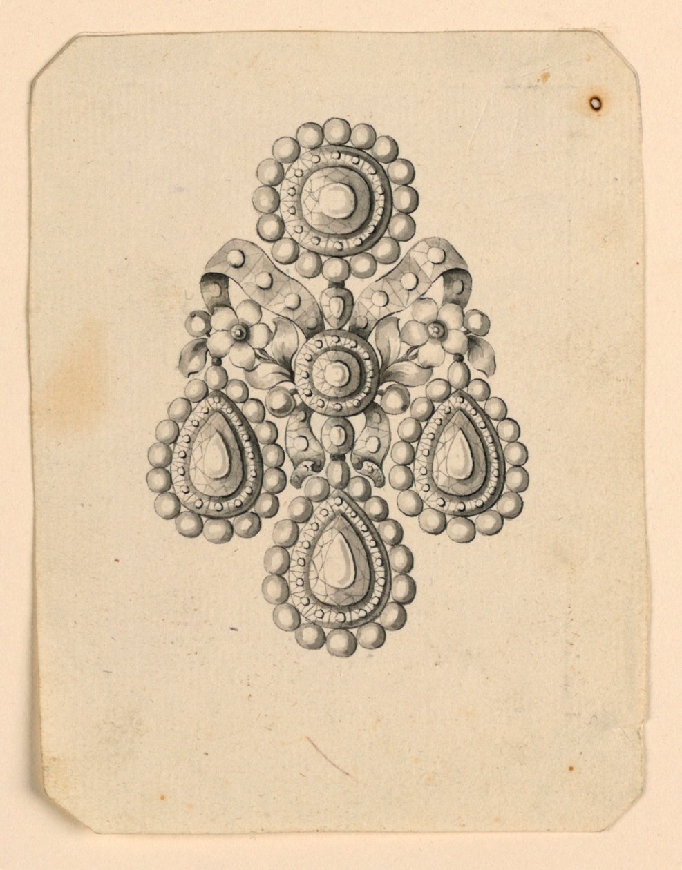 Fülbevaló kialakítása alkotó: Unknown artist