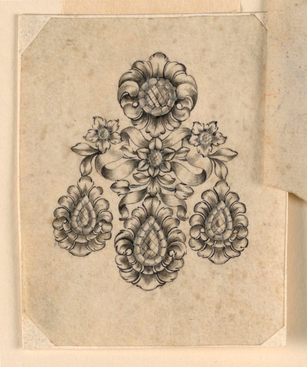 Fülbevaló kialakítása alkotó: Unknown artist