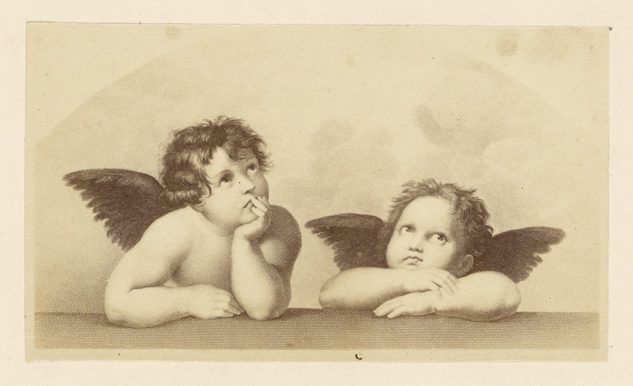 [A kerubok részlete Raffaello "Sixtusi Madonna" című festményéről] alkotó: Unknown artist