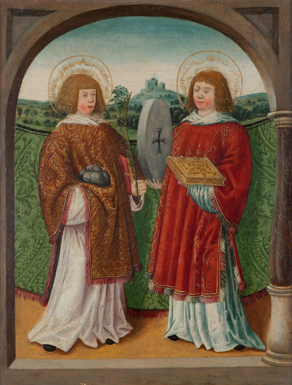 Szent István és Szent Flórián () alkotó: Unknown artist