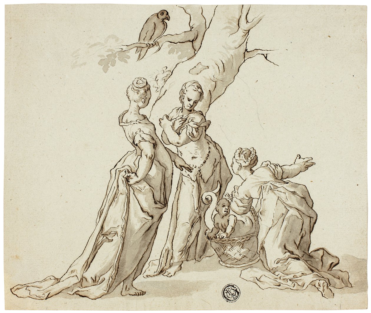 Erichthonius felfedezése alkotó: Unknown artist