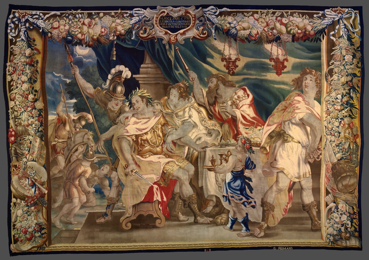 A Cézár és Kleopátra megölésére irányuló összeesküvés felfedezése a Cézár és Kleopátra történetéből alkotó: Unknown artist