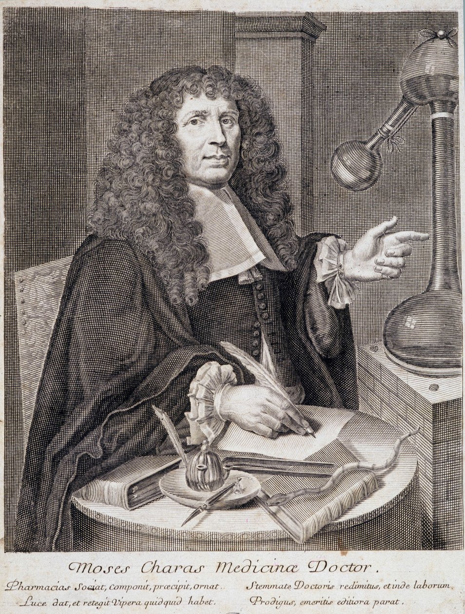 Orvos a laboratóriumában, n.d. alkotó: Unknown artist