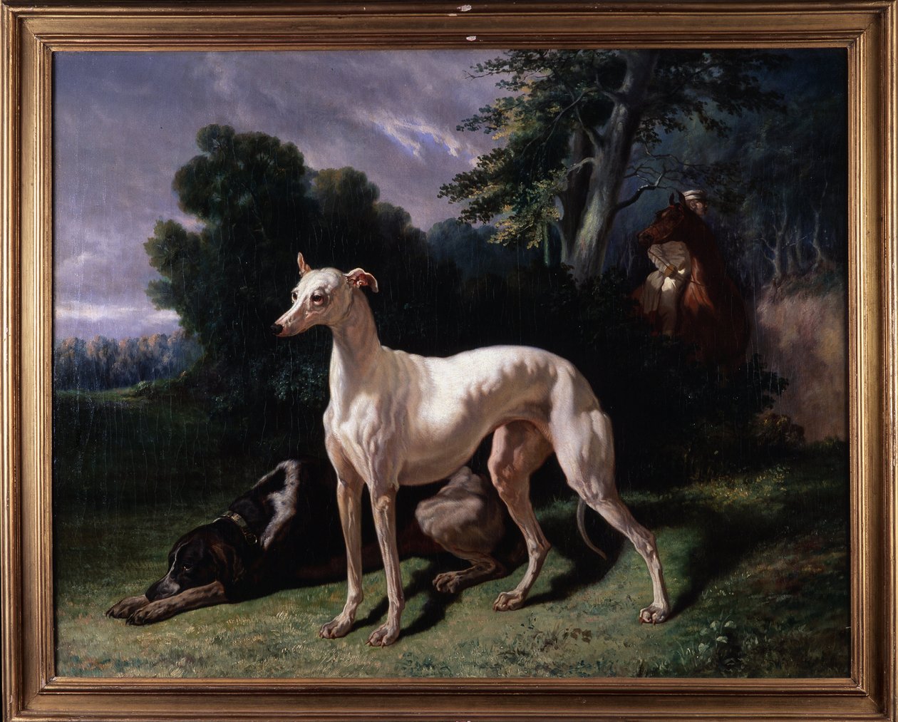Kutyák (Levary) - Festmény, Olaj, vászon alkotó: Unknown artist